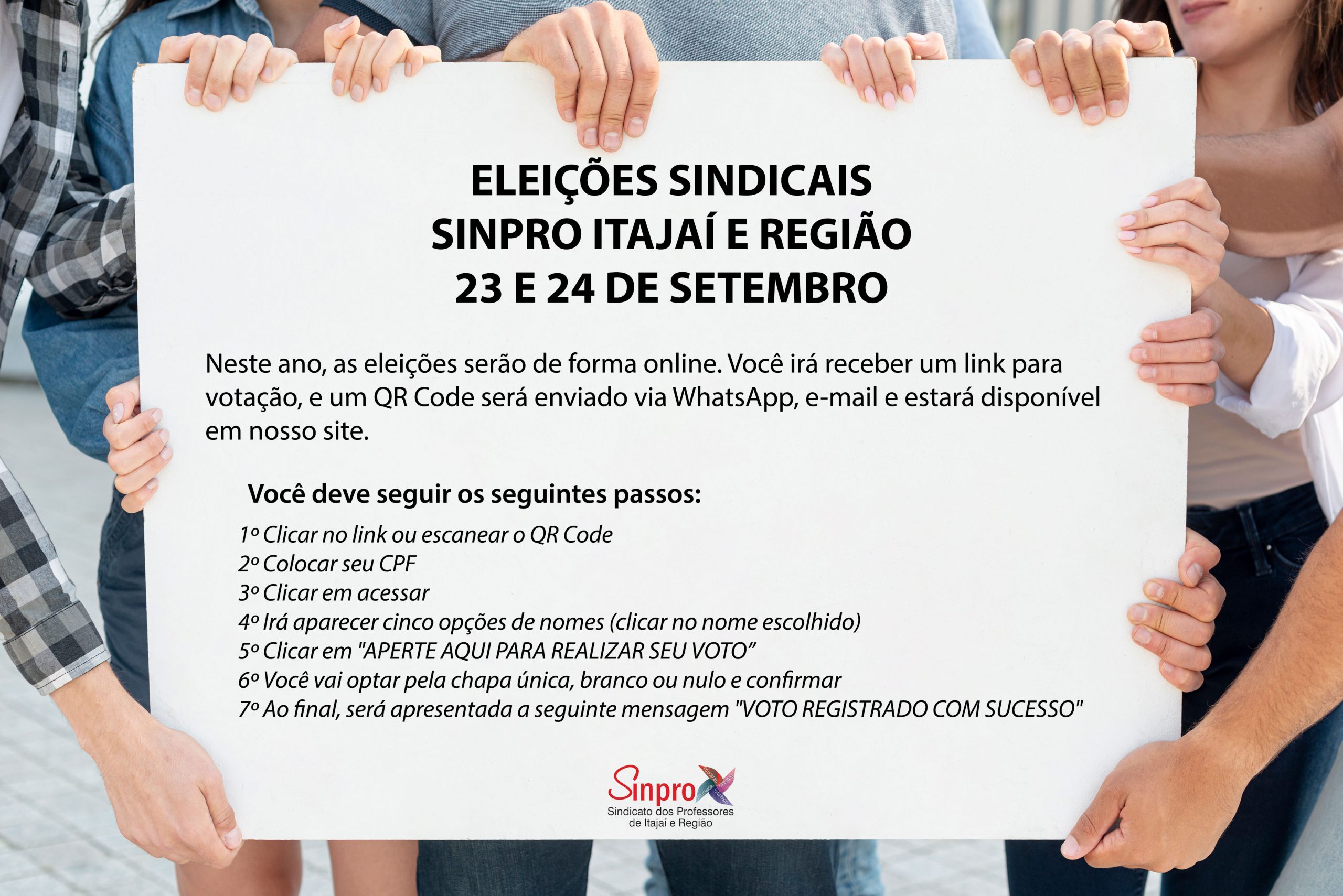 Eleições Sindicais SINPRO Itajaí e Região 2024